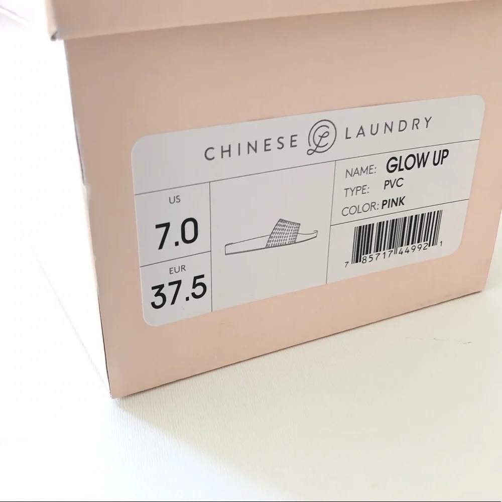 NEW Chinese Laundry Pink Jelly Pool Slide Sandals 7